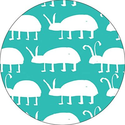 Bonateks , Okrągła podkładka pod mysz z nadrukiem cyfrowym, antypoślizgowy spód, do biura i domu, średnica: 22 cm Bonateks , Okrągła podkładka pod mysz z nadrukiem cyfrowym, antypoślizgowy spód, do biura i domu, średnica: 22 cm