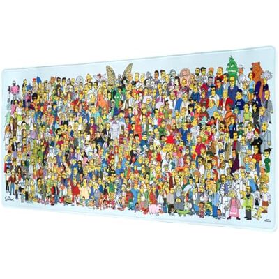 Grupo Erik Podkładka pod mysz XXL – The Simpsons Gifts mata na biurko do gier, 80 x 35 cm, antypoślizgowa gumowa podkładka pod klawiaturę i mysz, duża, prezenty dla graczy Grupo Erik Podkładka pod mysz XXL – The Simpsons Gifts mata na biurko do gier, 80 x 35 cm, antypoślizgowa gumowa podkładka pod klawiaturę i mysz, duża, prezenty dla graczy