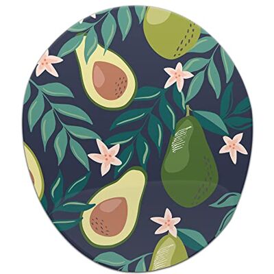 Bonamaison , Ergonomiczna podkładka pod mysz z podkładką na nadgarstek, druk cyfrowy, ochrona przed ścięgnami, antypoślizgowy spód, do biura i domu, wymiary: 20 x 23 cm Bonamaison , Ergonomiczna podkładka pod mysz z podkładką na nadgarstek, druk cyfrowy, ochrona przed ścięgnami, antypoślizgowy spód, do biura i domu, wymiary: 20 x 23 cm