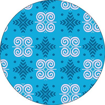 Bonateks , Okrągła podkładka pod mysz z nadrukiem cyfrowym, antypoślizgowy spód, do biura i domu, średnica: 22 cm Bonateks , Okrągła podkładka pod mysz z nadrukiem cyfrowym, antypoślizgowy spód, do biura i domu, średnica: 22 cm