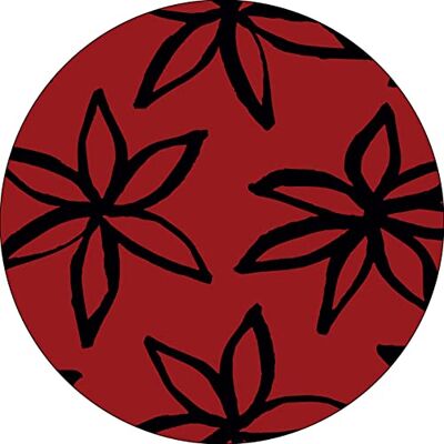 Bonateks , Okrągła podkładka pod mysz z nadrukiem cyfrowym, antypoślizgowy spód, do biura i domu, średnica: 22 cm Bonateks , Okrągła podkładka pod mysz z nadrukiem cyfrowym, antypoślizgowy spód, do biura i domu, średnica: 22 cm