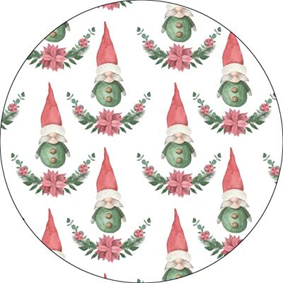 Bonateks , Okrągła podkładka pod mysz z nadrukiem cyfrowym, antypoślizgowy spód, do biura i domu, średnica: 22 cm Bonateks , Okrągła podkładka pod mysz z nadrukiem cyfrowym, antypoślizgowy spód, do biura i domu, średnica: 22 cm