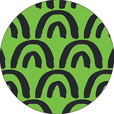 Bonateks , Okrągła podkładka pod mysz z nadrukiem cyfrowym, antypoślizgowy spód, do biura i domu, średnica: 22 cm Bonateks , Okrągła podkładka pod mysz z nadrukiem cyfrowym, antypoślizgowy spód, do biura i domu, średnica: 22 cm