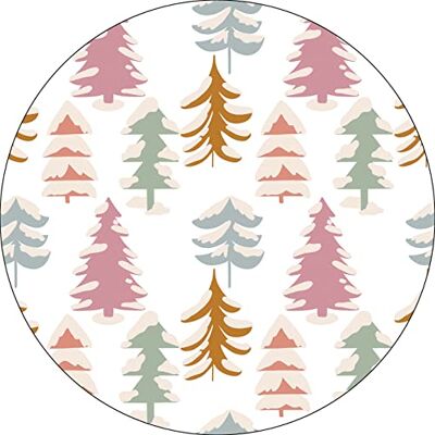 Bonateks , Okrągła podkładka pod mysz z nadrukiem cyfrowym, antypoślizgowy spód, do biura i domu, średnica: 22 cm Bonateks , Okrągła podkładka pod mysz z nadrukiem cyfrowym, antypoślizgowy spód, do biura i domu, średnica: 22 cm
