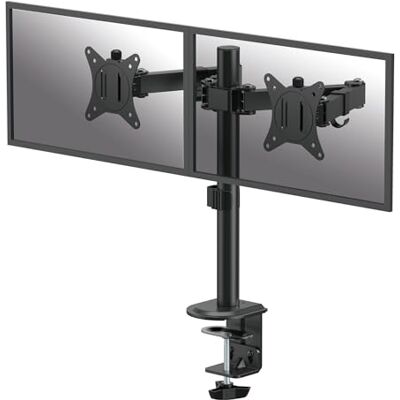 Fellowes Codzienne regulowane podwójne ramię monitora – mieści dwa ekrany o przekątnej do 81.3 cm (cale) o wadze 9 kg każdy, pochylanie, obracanie, VESA 75/100, uchwyt zaciskowy lub przelotkowy Fellowes Codzienne regulowane podwójne ramię monitora – mieści dwa ekrany o przekątnej do 81.3 cm (cale) o wadze 9 kg każdy, pochylanie, obracanie, VESA 75/100, uchwyt zaciskowy lub przelotkowy