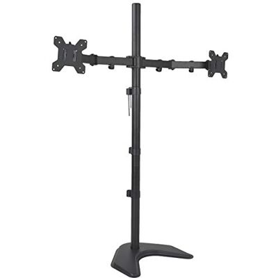 VIVO Wolnostojący uchwyt na biurko z dwoma monitorami, bardzo wysoki drążek 40", regulacja wysokości, pasuje do ekranów do 27" (STAND-V012F) VIVO Wolnostojący uchwyt na biurko z dwoma monitorami, bardzo wysoki drążek 40", regulacja wysokości, pasuje do ekranów do 27" (STAND-V012F)