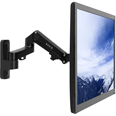 VIVO Wysokiej jakości aluminiowy uchwyt ścienny do monitora 43.2 cm do 81.3 cm Aluminiowy uchwyt do monitora premium, pneumatyczne regulowane ramię, maks. VESA 100 x 100, nośność 7 kg VIVO Wysokiej jakości aluminiowy uchwyt ścienny do monitora 43.2 cm do 81.3 cm Aluminiowy uchwyt do monitora premium, pneumatyczne regulowane ramię, maks. VESA 100 x 100, nośność 7 kg