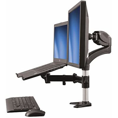 StarTech .com Stojak na monitor laptopa stojak na monitor komputerowy przegubowy pełny ruch VESA Mount Monitor uchwyt biurkowy (ARMUNONB), czarny StarTech .com Stojak na monitor laptopa stojak na monitor komputerowy przegubowy pełny ruch VESA Mount Monitor uchwyt biurkowy (ARMUNONB), czarny