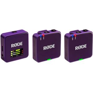 RØDE Wireless GO (Gen 3) – Kompaktowy mikrofon bezprzewodowy – Krystaliczna jakość dźwięku, nagrywanie 32-bitowe Float, automatyczna kontrola poziomu, do telefonów, kamer i komputerów (Fioletowy) RØDE Wireless GO (Gen 3) – Kompaktowy mikrofon bezprzewodowy – Krystaliczna jakość dźwięku, nagrywanie 32-bitowe Float, automatyczna kontrola poziomu, do telefonów, kamer i komputerów (Fioletowy)