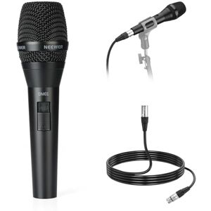 NEEWER DM01 Kardioidalny mikrofon dynamiczny z kablem XLR do podcastów śpiewających do gier PC, głosu studia, przemówień, występów na żywo, impedancja 600 Ω +/- 30%, zakres częstotliwości 100 Hz-10 NEEWER DM01 Kardioidalny mikrofon dynamiczny z kablem XLR do podcastów śpiewających do gier PC, głosu studia, przemówień, występów na żywo, impedancja 600 Ω +/- 30%, zakres częstotliwości 100 Hz-10