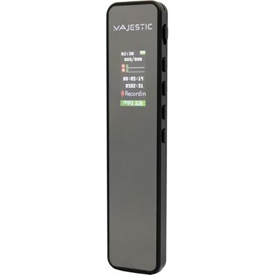 Majestic Registratore Vocale (Vr-38) Digitale 16 Gb Majestic Registratore Vocale (Vr-38) Digitale 16 Gb