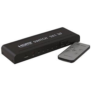 Waytex Automatyczny przełącznik HDMI 1.4, 1080p, 3D, pilot zdalnego sterowania 5 wejść / 1 wyjście Waytex Automatyczny przełącznik HDMI 1.4, 1080p, 3D, pilot zdalnego sterowania 5 wejść / 1 wyjście