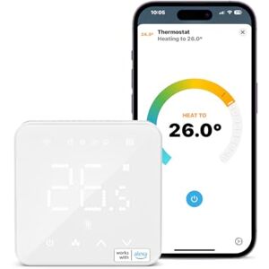 Refoss Termostat grzewczy, inteligentny termostat Wi-Fi, cyfrowy termostat do ogrzewania podłogowego, sterowanie głosem, termostat pokojowy, pilot zdalnego sterowania, termostat ścienny, kompatybilny Refoss Termostat grzewczy, inteligentny termostat Wi-Fi, cyfrowy termostat do ogrzewania podłogowego, sterowanie głosem, termostat pokojowy, pilot zdalnego sterowania, termostat ścienny, kompatybilny