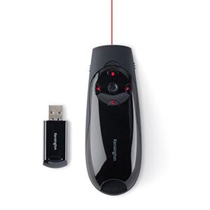Kensington , Bezprzewodowy Prezenter USB Expert z Czerwonym Wskaźnikiem Laserowym i Sterowaniem Kursorem do Obsługi Prezentacji, do Windows i macOS, Zasięg 45 m (K72425EU) Kensington , Bezprzewodowy Prezenter USB Expert z Czerwonym Wskaźnikiem Laserowym i Sterowaniem Kursorem do Obsługi Prezentacji, do Windows i macOS, Zasięg 45 m (K72425EU)