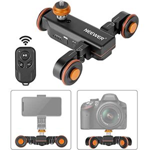 NEEWER Bezprzewodowa kamera wideo z 3 kółkami, 3 biegi, zmotoryzowana szyna elektryczna Dolly Auto z pilotem zdalnego sterowania, kompatybilna z kamerą DSLR, kamerą Gopro iPhone, smartfonem (czarny) NEEWER Bezprzewodowa kamera wideo z 3 kółkami, 3 biegi, zmotoryzowana szyna elektryczna Dolly Auto z pilotem zdalnego sterowania, kompatybilna z kamerą DSLR, kamerą Gopro iPhone, smartfonem (czarny)