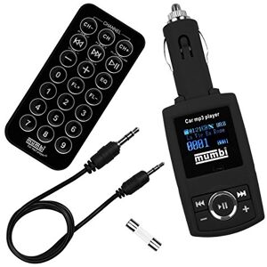 mumbi Samochodowy nadajnik FM (WMA/MP3, pilot zdalnego sterowania, gniazdo na kartę SD, USB) mumbi Samochodowy nadajnik FM (WMA/MP3, pilot zdalnego sterowania, gniazdo na kartę SD, USB)