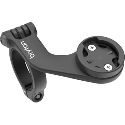 Bryton Adaptable Stem Mount Convertible Front Holder do rowerzystów, Garmin i Wahoo, aluminiowy, do hantli 35, 31,8 i 25,4 mm, czarny Bryton Adaptable Stem Mount Convertible Front Holder do rowerzystów, Garmin i Wahoo, aluminiowy, do hantli 35, 31,8 i 25,4 mm, czarny