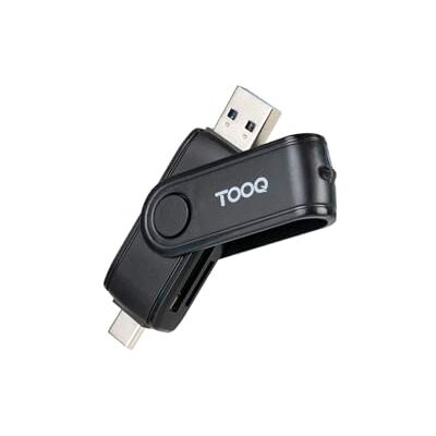 TOOQ TQR-3003B czytnik kart USB (USB-C 2.0 + USB A 3.0), SD/TF, kolor czarny TOOQ TQR-3003B czytnik kart USB (USB-C 2.0 + USB A 3.0), SD/TF, kolor czarny