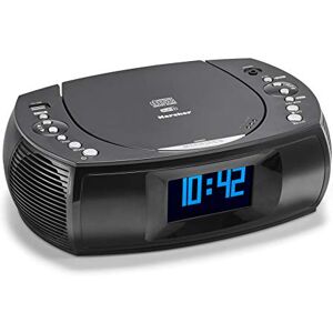 Karcher UR 1309D – cyfrowy radiobudzik z odtwarzaczem MP3/CD i radiem DAB Plus, budzik z dwoma regulowanymi czasami budzenia, ściemniany wyświetlacz, radio do zegarka, funkcja ładowania USB, czarne Karcher UR 1309D – cyfrowy radiobudzik z odtwarzaczem MP3/CD i radiem DAB Plus, budzik z dwoma regulowanymi czasami budzenia, ściemniany wyświetlacz, radio do zegarka, funkcja ładowania USB, czarne