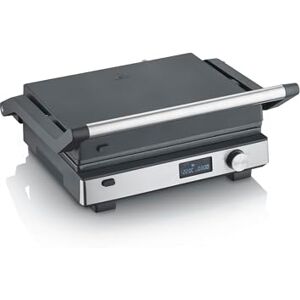 Severin SEVINI FLEX grill kontaktowy 3 w 1, wysokiej jakości powłoka ceramiczna, powierzchnia grillowania, nadaje się do mycia w zmywarce, burger, Panini, 2000 W, czarny/stal nierdzewna, KG 2380 Severin SEVINI FLEX grill kontaktowy 3 w 1, wysokiej jakości powłoka ceramiczna, powierzchnia grillowania, nadaje się do mycia w zmywarce, burger, Panini, 2000 W, czarny/stal nierdzewna, KG 2380