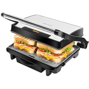 Cecotec Rock'Ngrill elektryczny 1500 Rapid Sear 1500 W, ruszt, żelazko i kanapek, powłoka RockStone, regulowana wysokość blatu, podajnik na mokro Cecotec Rock'Ngrill elektryczny 1500 Rapid Sear 1500 W, ruszt, żelazko i kanapek, powłoka RockStone, regulowana wysokość blatu, podajnik na mokro