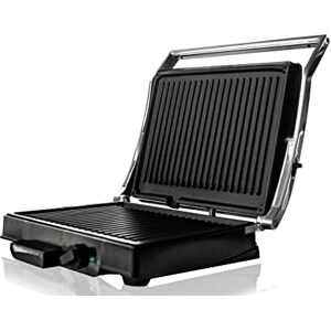 Behome CG1800 - Elektryczny grill z 2 płytami i powłoką antyadhezyjną Behome CG1800 - Elektryczny grill z 2 płytami i powłoką antyadhezyjną