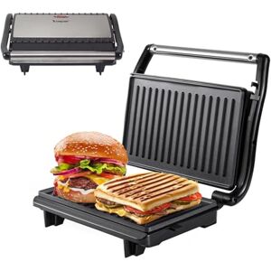 BEPER P101TOS003 Kompaktowy grill elektryczny, płyta nieprzywierająca, toster, kanapki, mięso, warzywa – samoregulujące się płyty, izolowany termicznie uchwyt i zintegrowany zwijacz przewodu BEPER P101TOS003 Kompaktowy grill elektryczny, płyta nieprzywierająca, toster, kanapki, mięso, warzywa – samoregulujące się płyty, izolowany termicznie uchwyt i zintegrowany zwijacz przewodu