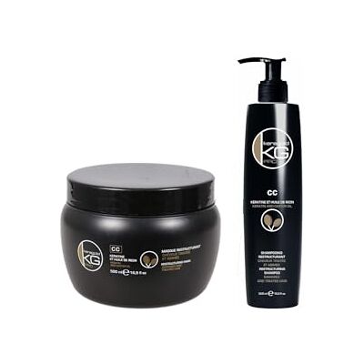 KeraGold PRO CC 2 sztuki do pielęgnacji włosów szampon 500ml + maska 500ml keratyna i olej rycynowy do wzmacniania i wzrostu włosów KeraGold PRO CC 2 sztuki do pielęgnacji włosów szampon 500ml + maska 500ml keratyna i olej rycynowy do wzmacniania i wzrostu włosów