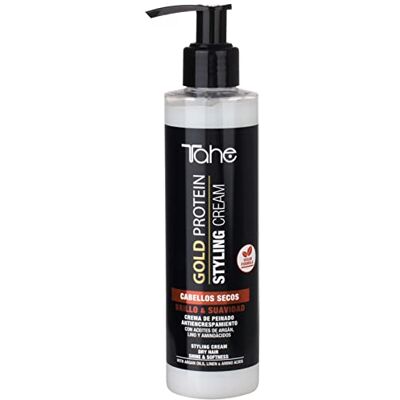 Tahe Gold Protein Bezspłukiwany krem do stylizacji włosów suchych, jasność i miękkość, 200 ml Tahe Gold Protein Bezspłukiwany krem do stylizacji włosów suchych, jasność i miękkość, 200 ml