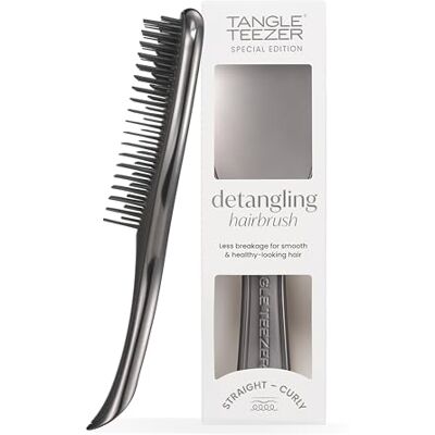 Tangle Teezer Ultimate Detangler Szczotka do rozczesywania do wszystkich rodzajów włosów Dwupoziomowe ząbki zmniejszają łamliwość i eliminują splątania Północ, chromowana Tangle Teezer Ultimate Detangler Szczotka do rozczesywania do wszystkich rodzajów włosów Dwupoziomowe ząbki zmniejszają łamliwość i eliminują splątania Północ, chromowana