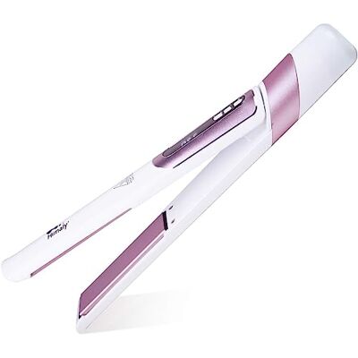 himaly Prostownica 2 w 1 do prostowania i fal, 6 ustawień temperatury i szybkie nagrzewanie 30s, wyświetlacz LCD, 130° C 230° C, odpowiednia do domu i w podróży (przewodowa) himaly Prostownica 2 w 1 do prostowania i fal, 6 ustawień temperatury i szybkie nagrzewanie 30s, wyświetlacz LCD, 130° C 230° C, odpowiednia do domu i w podróży (przewodowa)