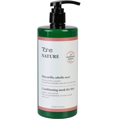 Tahe Nature maska do włosów suchych z naturalnymi polifenolami, olejami kokosowymi, lnem i olejem sojowym, 750 ml Tahe Nature maska do włosów suchych z naturalnymi polifenolami, olejami kokosowymi, lnem i olejem sojowym, 750 ml