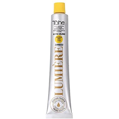 Tahe Lumière Express permanentny barwnik Ultra Blonde super rozjaśniający, 100 ml (100.01 naturalny blond popiołu) Tahe Lumière Express permanentny barwnik Ultra Blonde super rozjaśniający, 100 ml (100.01 naturalny blond popiołu)