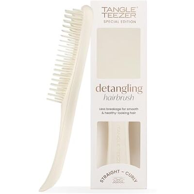 Tangle Teezer Ultimate Detangler Szczotka do rozczesywania do wszystkich rodzajów włosów Dwupoziomowe ząbki zmniejszają łamliwość i eliminują splątania Porcelain Cream wykończenie matowe Tangle Teezer Ultimate Detangler Szczotka do rozczesywania do wszystkich rodzajów włosów Dwupoziomowe ząbki zmniejszają łamliwość i eliminują splątania Porcelain Cream wykończenie matowe