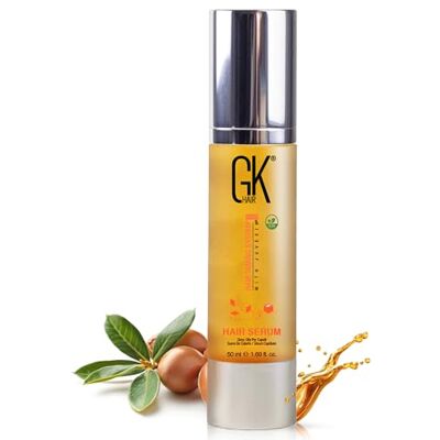 GK HAIR Global Keratin Organic Argan Hair Oil (50ml / 1.69 Fl Oz) Serum stylizujące do włosów suchych, zniszczonych, naprawiające włosy, wygładzające włosy GK HAIR Global Keratin Organic Argan Hair Oil (50ml / 1.69 Fl Oz) Serum stylizujące do włosów suchych, zniszczonych, naprawiające włosy, wygładzające włosy