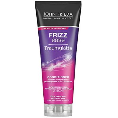 John Frieda Frizz Ease Dream Conditioner – zawartość: 250 ml – prostowanie włosów i ochrona przed wilgocią 72 h z keratyną – do niesfornych, średnio grubych i grubych włosów John Frieda Frizz Ease Dream Conditioner – zawartość: 250 ml – prostowanie włosów i ochrona przed wilgocią 72 h z keratyną – do niesfornych, średnio grubych i grubych włosów