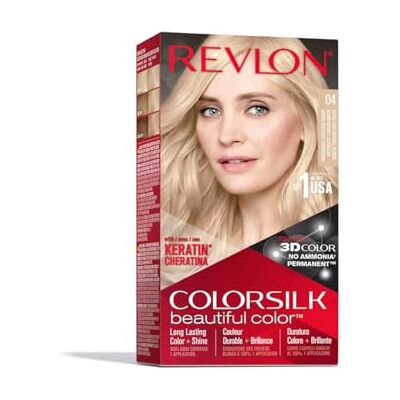 REVLON Colorsilk Beautiful Color Farba do Włosów, 04 Ultra Light Natural Blonde, 130 ml REVLON Colorsilk Beautiful Color Farba do Włosów, 04 Ultra Light Natural Blonde, 130 ml