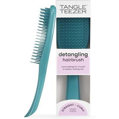 Tangle Teezer Ultimate Detangler Szczotka do rozczesywania do wszystkich rodzajów włosów Dwupoziomowe ząbki zmniejszają łamliwość i eliminują splątania Zmienny turkus Tangle Teezer Ultimate Detangler Szczotka do rozczesywania do wszystkich rodzajów włosów Dwupoziomowe ząbki zmniejszają łamliwość i eliminują splątania Zmienny turkus