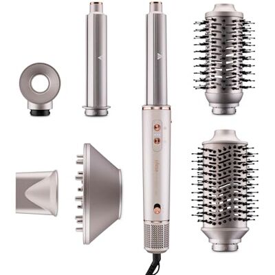 Ufesa Prostownica do włosów Pro Glam Twist 7 w 1 z cyfrowym silnikiem bezszczotkowym, systemem Coanda, powłoką ceramiczną, generatorem jonów i profesjonalnymi akcesoriami Ufesa Prostownica do włosów Pro Glam Twist 7 w 1 z cyfrowym silnikiem bezszczotkowym, systemem Coanda, powłoką ceramiczną, generatorem jonów i profesjonalnymi akcesoriami