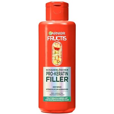 Garnier Intensywna kuracja regenerująca przeciwko uszkodzeniom włosów, do przekształconych i odpornych włosów, z olejkiem marula i prokeratyną, środek do usuwania uszkodzeń włosów, 200 ml Garnier Intensywna kuracja regenerująca przeciwko uszkodzeniom włosów, do przekształconych i odpornych włosów, z olejkiem marula i prokeratyną, środek do usuwania uszkodzeń włosów, 200 ml