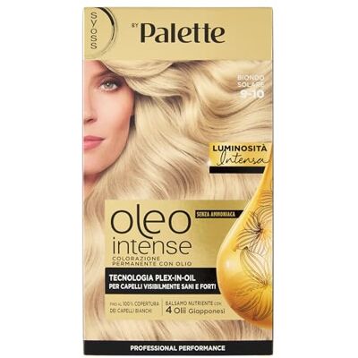 Syoss Paleta Oleo Intense trwałe farbowanie, profesjonalne pokrycie białych włosów, 9-10 słonecznych blond, 3 szt Syoss Paleta Oleo Intense trwałe farbowanie, profesjonalne pokrycie białych włosów, 9-10 słonecznych blond, 3 szt