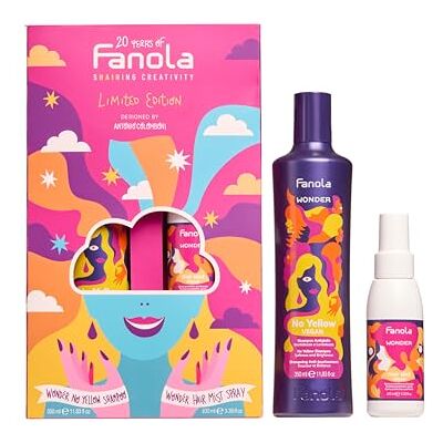 Fanola Zestaw do świętowania 20 lat: Wonder No Yellow Szampon, Wonder Hair Mist Spray Fanola Zestaw do świętowania 20 lat: Wonder No Yellow Szampon, Wonder Hair Mist Spray
