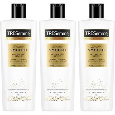 TRESemmé Odżywka do włosów Keratin Smooth zapewniająca wygładzenie, połysk i 72h kontroli nad puszącymi się włosami* profesjonalna pielęgnacja włosów z hydrolizowaną keratyną 400 ml 3 TRESemmé Odżywka do włosów Keratin Smooth zapewniająca wygładzenie, połysk i 72h kontroli nad puszącymi się włosami* profesjonalna pielęgnacja włosów z hydrolizowaną keratyną 400 ml 3