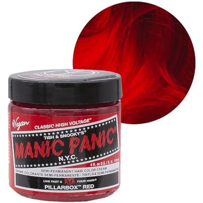 Manic Panic Classic Cream Półtrwała Farba do Włosów, Pillarbox Red, 118 ml Manic Panic Classic Cream Półtrwała Farba do Włosów, Pillarbox Red, 118 ml