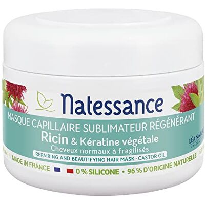 Natessance Masque Sublimateur à l'Huile de Ricin et Kératine Végétale 200 ml Natessance Masque Sublimateur à l'Huile de Ricin et Kératine Végétale 200 ml
