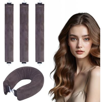 Kolamom Wolne od wysokiej temperatury lokówki 3 sztuki Heatless Curls z haczykami, lokówki na noc, kręcenie bez wysokiej temperatury, do włosów średniej długości, do wszystkich rodzajów włosów Kolamom Wolne od wysokiej temperatury lokówki 3 sztuki Heatless Curls z haczykami, lokówki na noc, kręcenie bez wysokiej temperatury, do włosów średniej długości, do wszystkich rodzajów włosów