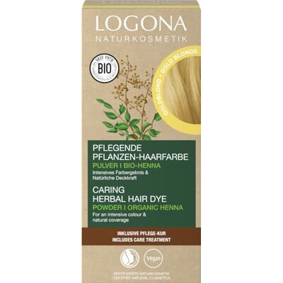 LOGONA Naturkosmetik LOGONA colorante vegetal rubio dorado do codziennego stosowania 115g LOGONA Naturkosmetik LOGONA colorante vegetal rubio dorado do codziennego stosowania 115g