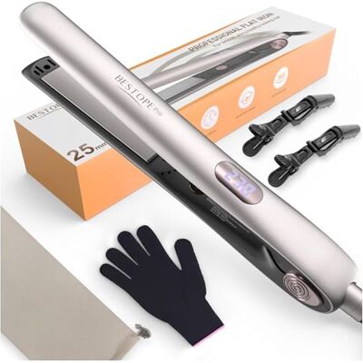 BESTOPE PRO Prostownica do włosów, 2 w 1, prostownica do kręcenia i prostowania, antystatyczna ceramiczna powłoka turmalinowa, ekran LCD, bardzo szybka nagrzewająca się prostownica do włosów BESTOPE PRO Prostownica do włosów, 2 w 1, prostownica do kręcenia i prostowania, antystatyczna ceramiczna powłoka turmalinowa, ekran LCD, bardzo szybka nagrzewająca się prostownica do włosów
