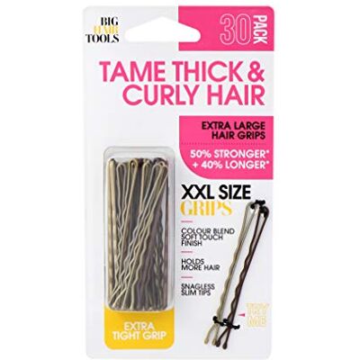 Big Hair Tools Spinki do włosów, rozmiar XXL, lekkie, 30 sztuk Big Hair Tools Spinki do włosów, rozmiar XXL, lekkie, 30 sztuk