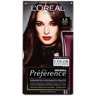 L'OREAL PARIS Preferowana Trwała Farba - Kasztanowa - Farba do Włosów L'OREAL PARIS Preferowana Trwała Farba - Kasztanowa - Farba do Włosów